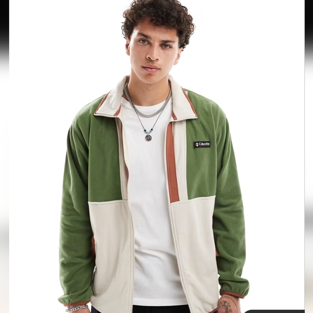 Columbia Men's Back Bowl Retro Colour Block Fleece Men's size L - Picture 9 of 13